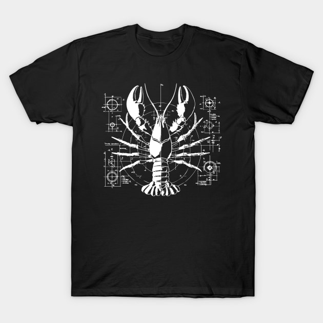 crayfish design T-Shirt by lkn